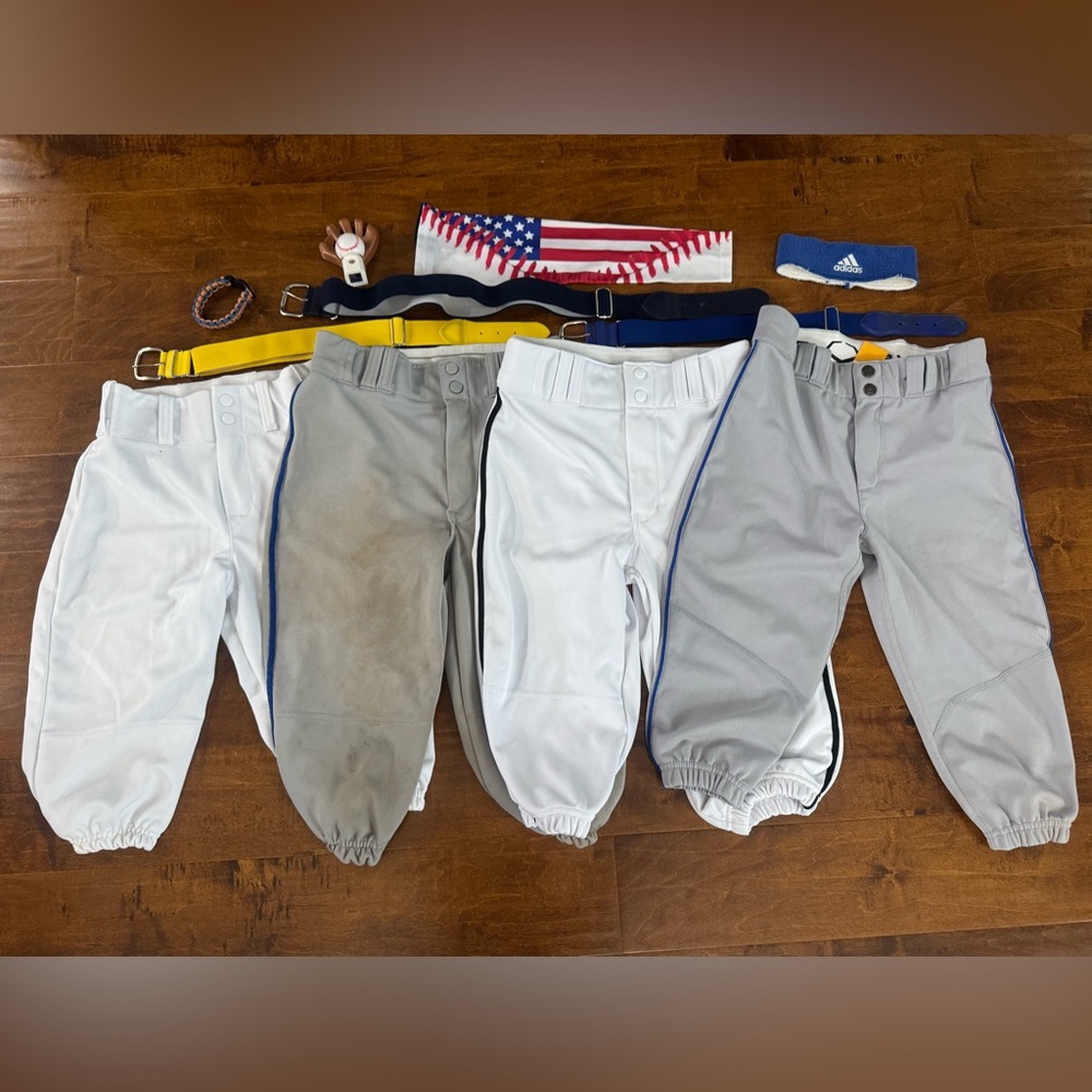 Youth large baseball knickers & baseball accessories